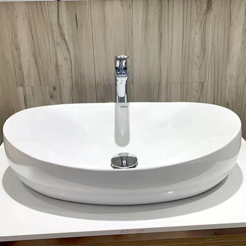 TOYO Ceramic Countertop Basin PJS01W/02/03W Tabletop Bathroom Washbasin LW709B