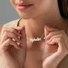 Collana Personalizzata con Lettere in Acciaio Inossidabile Placcato Oro 18K - Catena Clavicolare Fai-da-Te con Nome Personalizzato
