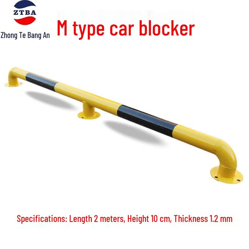 Zhongte Bangan Steel Pipe Car Stopper 10cm High, 1.2mm Thick