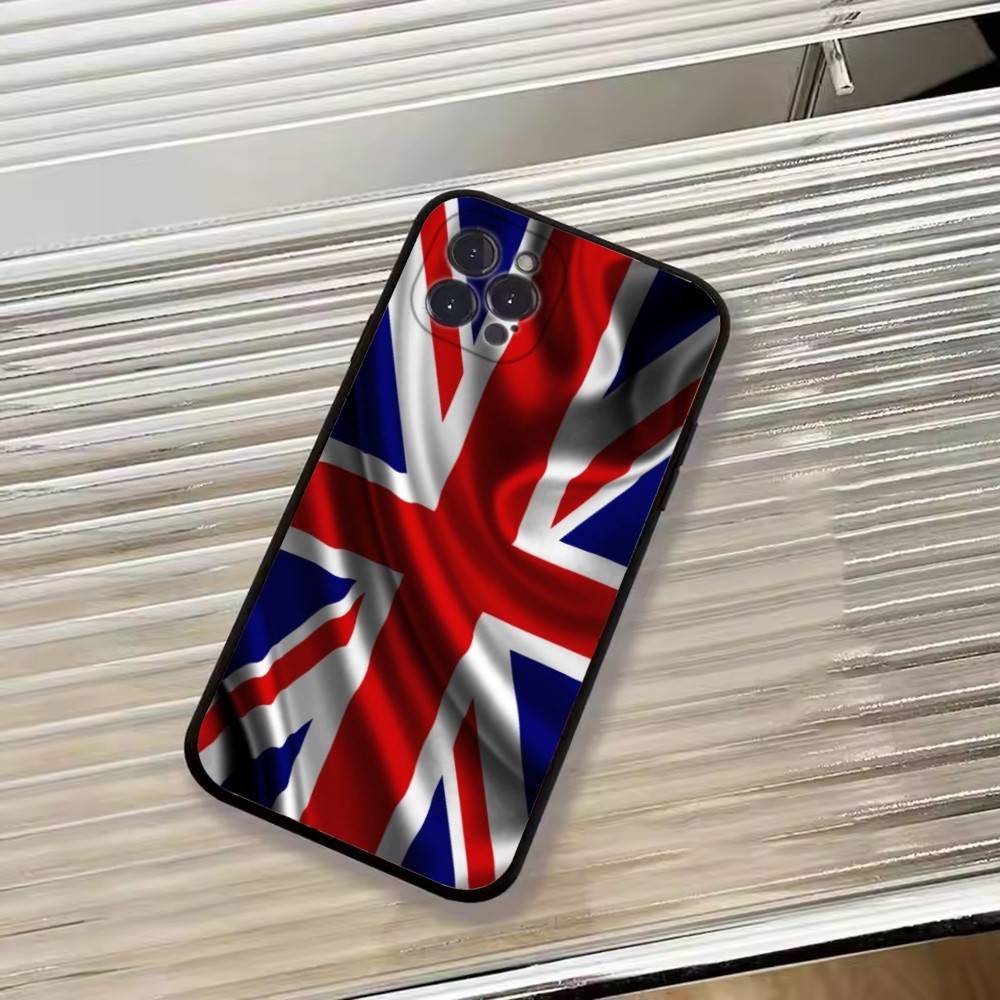 England F-Flag Football Wettbewerbe Cheer Handyhülle Für iPhone 17,16,15,14,13,12,11 Plus,Pro Max,XS,Weiche Silikon Schwarze Hülle