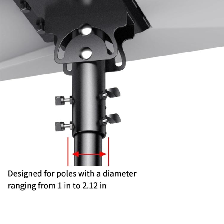 Secure Mounting Base For Satellite Dish Easy arrange No Tools required Weather Resistant Iron Build
