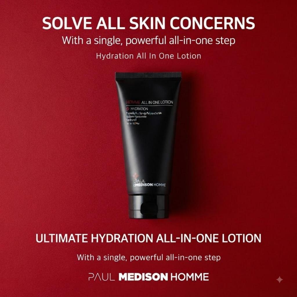 Paul Medison Homme Moisture Recharge All In One Lotion 100ml Korean Men's Skincare