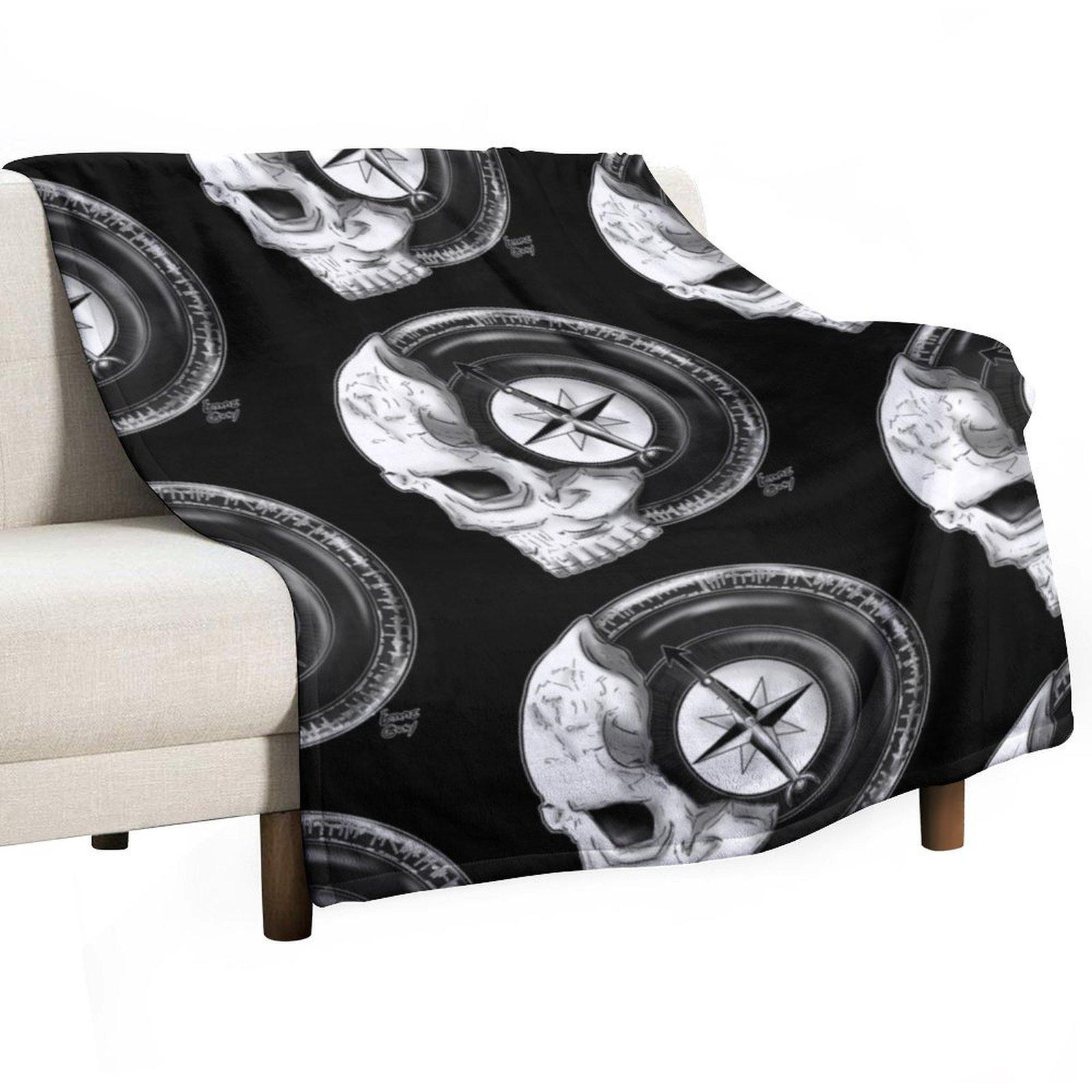 Inktober 2021 - 16 COMPASS Throw Blanket Giant Sofa Decorative Sofas Luxury Thicken Flannel Blankets 30x40in