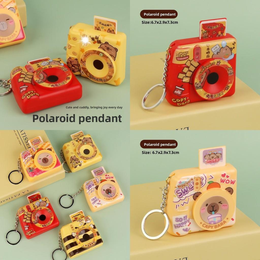 Capybara Camera Flash Keychain With Light And Sound For Kids Gift