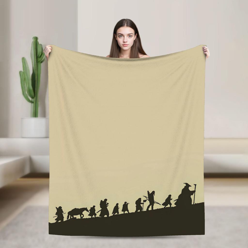 L-Lords Of The R-Rings Plush Blanket Students Flannel Bedding Throws For Living Room Super Warm Design Quality Bedspread Gift