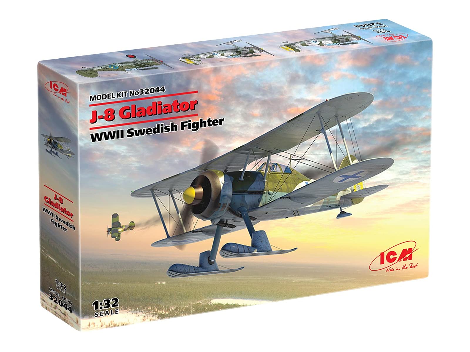 

ICM 1/32 Swedish Air Force J-8 Gladiator Plastic Model Kit 32044