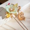 Vintage Flower Pearl Hairpin Stick Ancient Chinese Hair Clip Hair Chopsticks for Women Hanfu Hair Accessories Bridal Hairpin