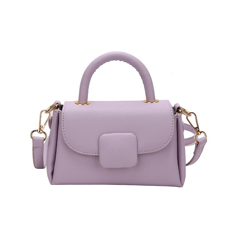 

Модная сумка на одно плечо для женщин, новая универсальная сумка из искусственной кожи в стиле ретро карамельного цвета, простая сумка через плечо для поездок на работу Mini(Max Length<20cm)