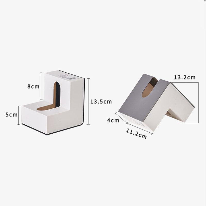 Style Modern Right Angle Tissue Box Home Living Decoration Desktop Napkin Table Decor Kitchen Organization Accessories