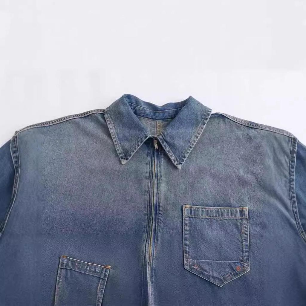 Women's Loose Denim Lapel Dress: Simple, Versatile Fashion