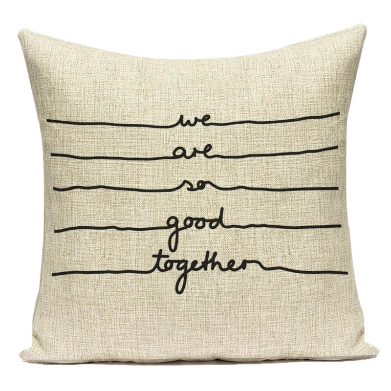 Modern Home Decoration Letter Home Sweet Home Decorative Pillows Case Polyester Cushion Cover For Living Room Capa Almofadas