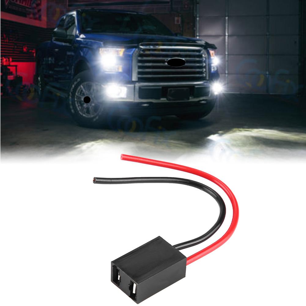 H7 Headlight Fog Lamp Wiring Harness Female Sockets Plug Ceramic Connector Adapter