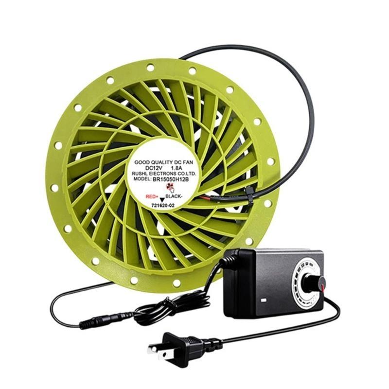 Exhaust Fan 12V Wall Mounted Exhaust Fan 6500RPM 12V 1.8A Low Noise Extractor for Kitchen Bathroom Garage Grow Room