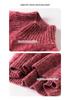 Elegant Goddess Floral Cashmere Sweater - 2025 Autumn/Winter Women's Half-High Neck, Diamond Pattern Knit