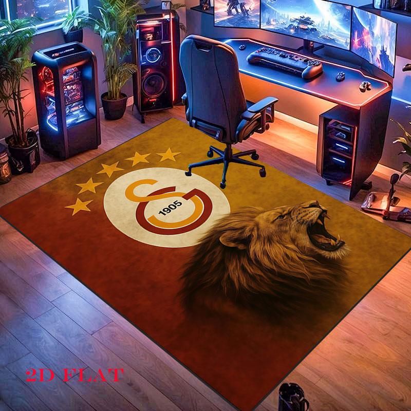 Galatasaray Bold Carpet Rug for Living Room Bedroom Home Sofa Decoration,Kids play Nonslip Floor Mat
