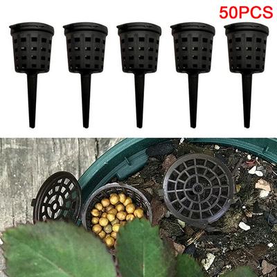 50 Pcs Fertilizer Basket With Lid Portable Fertilizer Box Park Bonsai Fertilizer