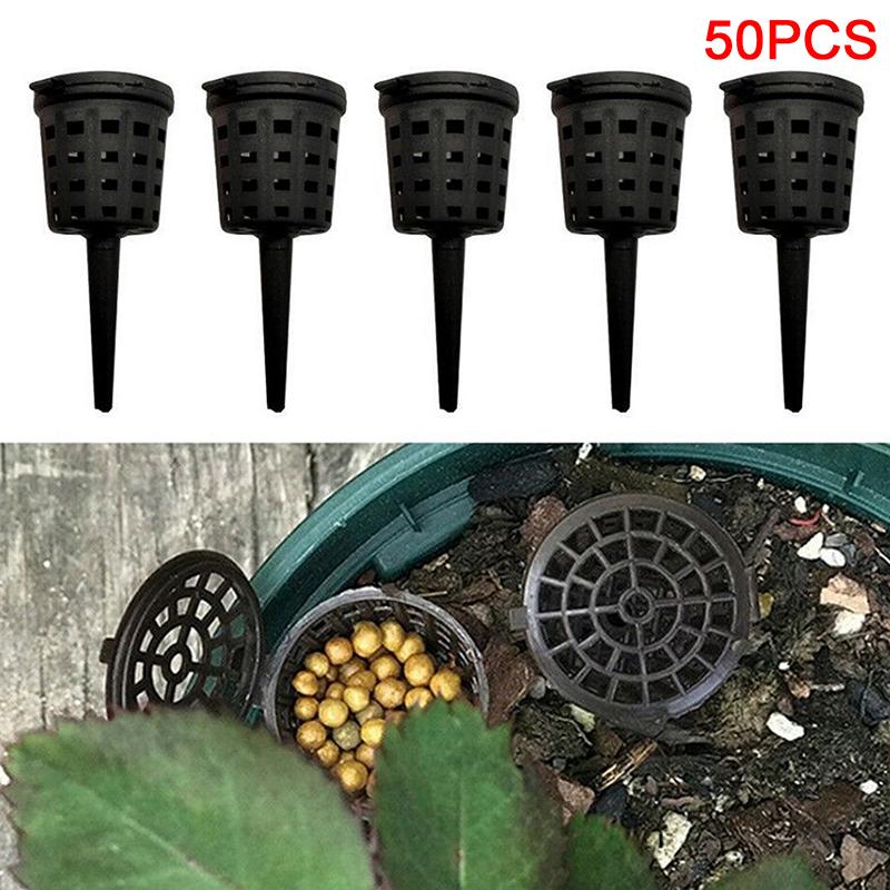 50 Pcs Fertilizer Basket With Lid Portable Fertilizer Box Park Bonsai Fertilizer