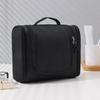 Travel Toiletry Bag With Hanging Hook And Dual Zippers For Bathroom Organization