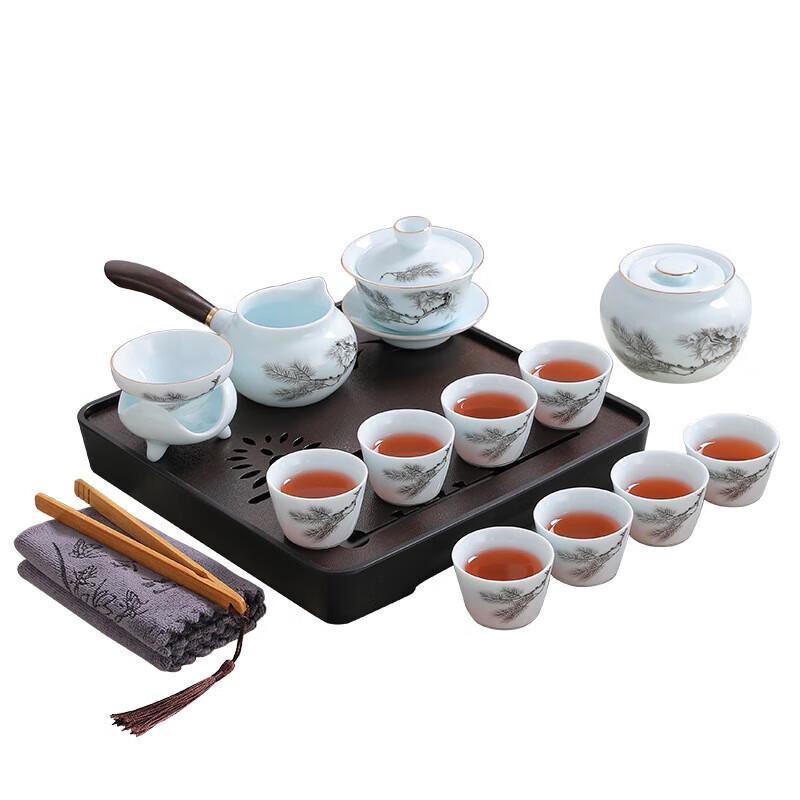 Chaxun Portable Mutton Fat Jade White Porcelain Tea Set