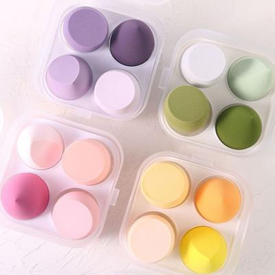 3/4 adet makyaj süngeri Blender güzellik yumurta kozmetik puf fondöten süngerleri toz puflar kadın makyaj aksesuarları güzellik araçları