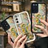 Phone Case: 2D Flat, Suitable for Samsung Galaxy A34 A35 M05 M06 S20 S22 S21 FE Plus 5G Protective Case, Little Green Frog In the Forest Rain, Perfect