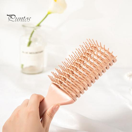 Curly Hair Brush for Women, Scalp Massage Vented Paddle Anti-static Brush, Detangling Styling with Ergonomic Handle Portable