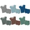 Kinderbekleidung Sommer Jungen und Mädchen Baby 2-teiliges Set Kinderhaus Kurzarm-Shorts-Set