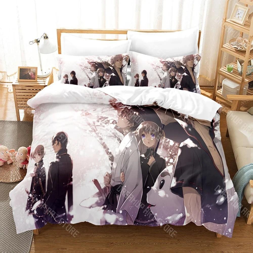 3D Printed GINTAMA Gintoki Sakata Bedding Set for Boys Girls Duvet Cover Pillowcase Twin Queen King Full Single Double Sizes