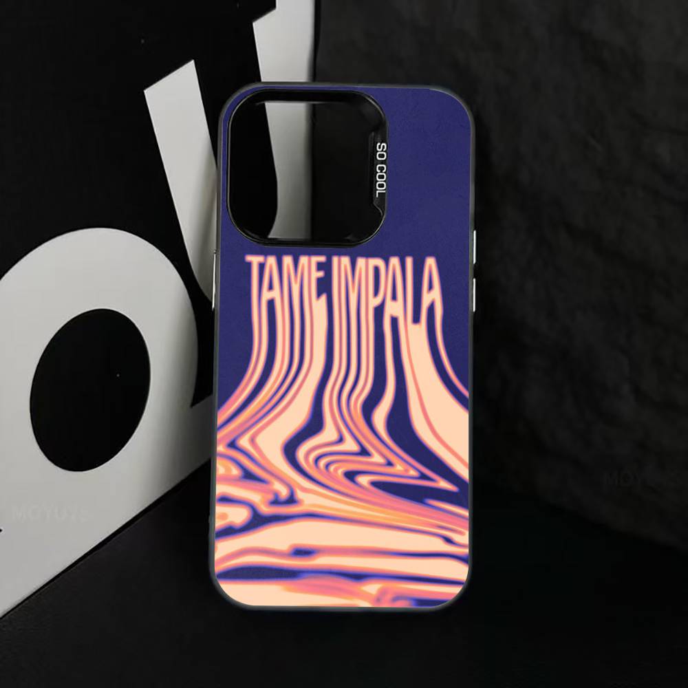 Tame Impala Psychedelische Kunst Handyhülle Für iPhone 17,16,15,14,13,12,11 Plus,Pro Max,XS,Bunte Silberne Handyhülle Funda Cover