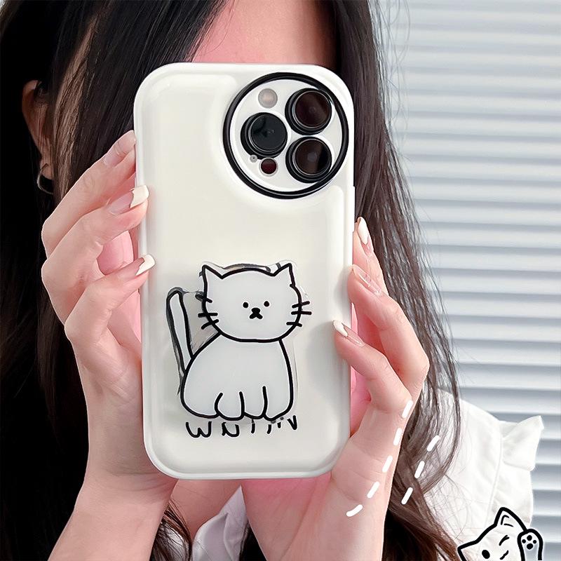 iPhone 14 Pro Air Cushion Silicone Case, Compatible with iPhone 12/11 Pro and Honor 60, New Cartoon Design.