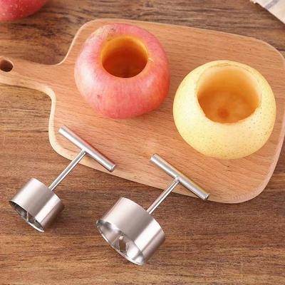 Cortador de corazón de pera y manzana, de acero inoxidable, separador de deshuesador de frutas, accesorios de cocina, gadgets