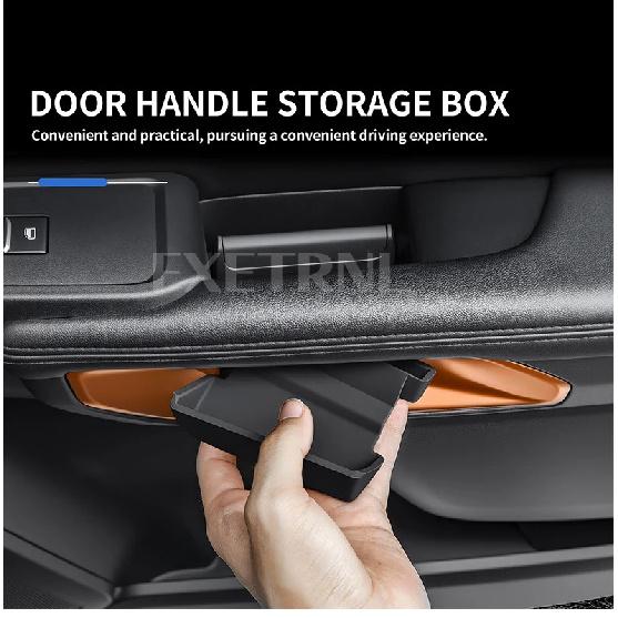 Silicone Pour Ford Ranger 2023 2024 2025 Boîte de Rangement Organisateur de Poignée de Porte de Voiture Plateau Accessoires de Modification d'Intérieur Automobile