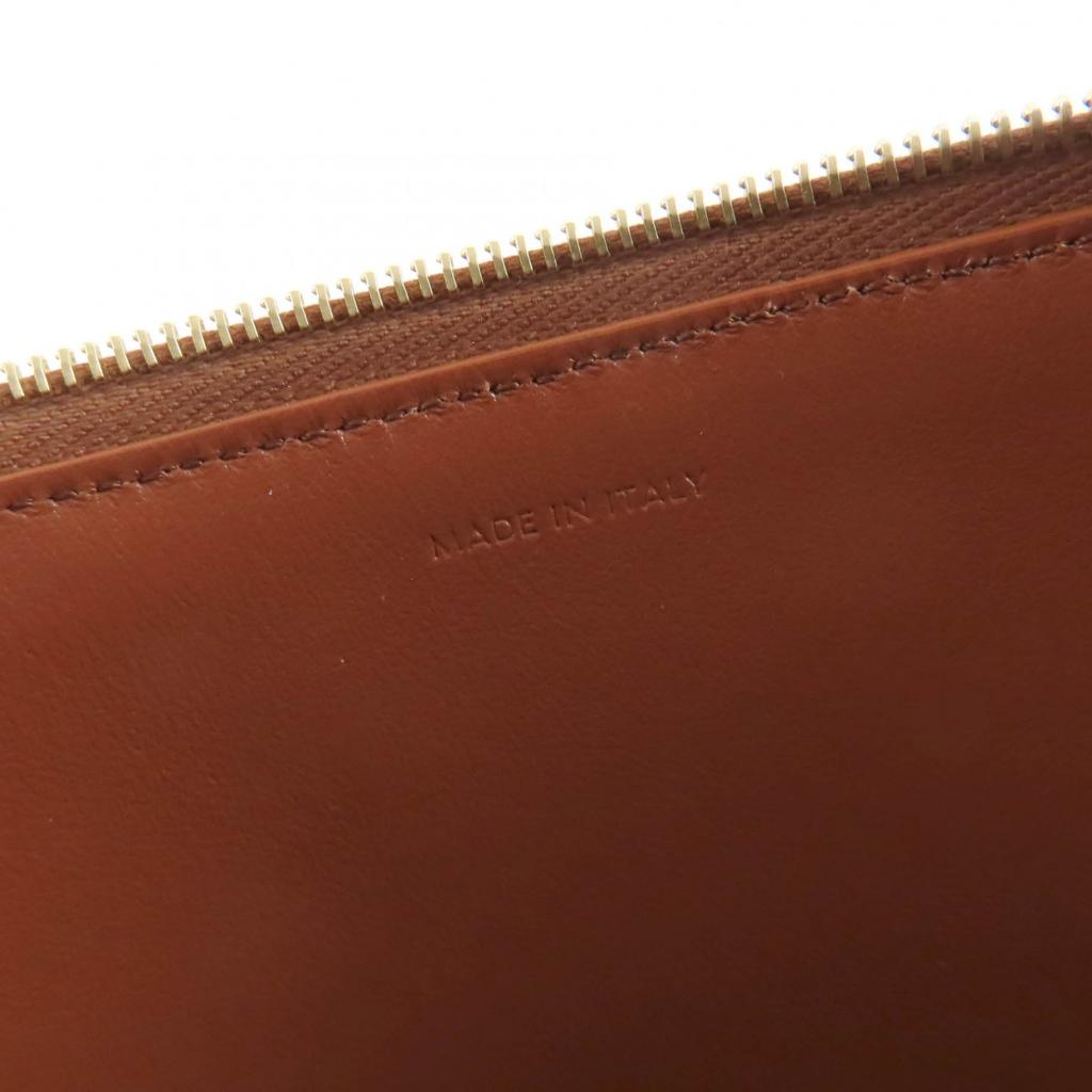 Pristine CELINE Clutch bag SMALL POUCH WITH STRAP shearling leather 10J503FJ4 Used