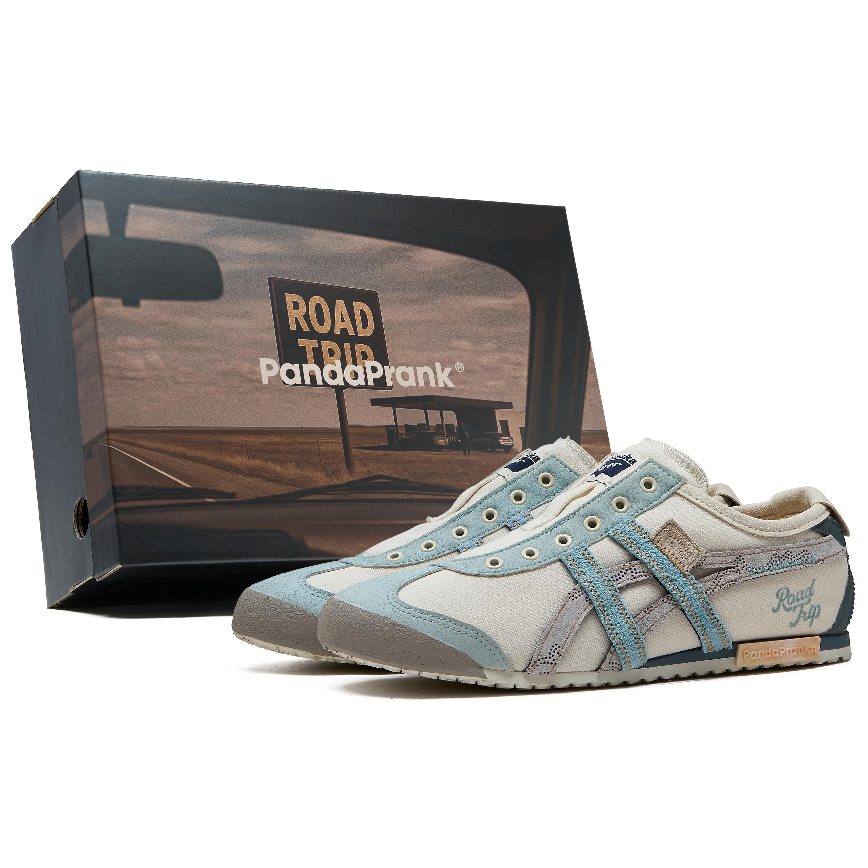 

Onitsuka Tiger MEXICO 66 Стійкі до стирання Низькі Повсякденні Кросівки Унісекс Бежевий Синій 1183A360-205(КомандаH-S-BOX)