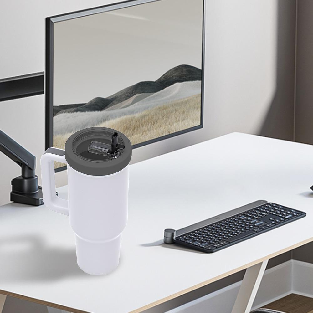 Auslaufsicherer Becher mit Klappdeckel und Strohhalm 30oz Becherdeckel Ersatzdeckel für Sportarena