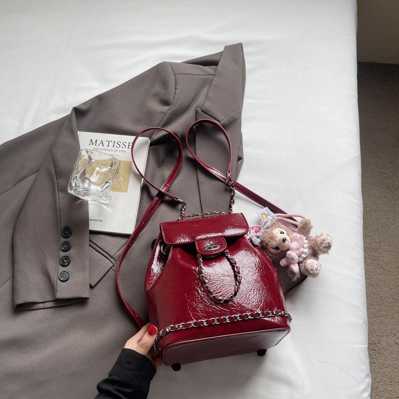 High-value Foreign-style Niche Silver Women's Backpack 2025 Summer New Mini Backpack Student Travel Schoolbag