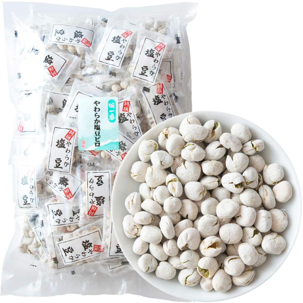 Yoshimatsu Ajiichiban Soft Salted Beans 80 Commercial use Individually wrapped Bean snacks Snacks Peas Salted (400g / approx. pieces) (Spicy Kobo)