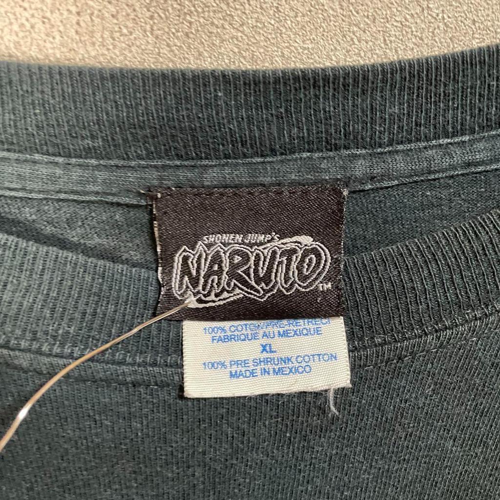 [USED] Vintage 2000s Hatake Kakashi Naruto Short Sleeve Shirt, Anime, Manga, Black, Part 1