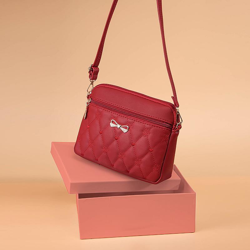 Mom Bag Trendy Underarm Bag Crossbody Bag Women's Bag Embroidered Six Layer Bag