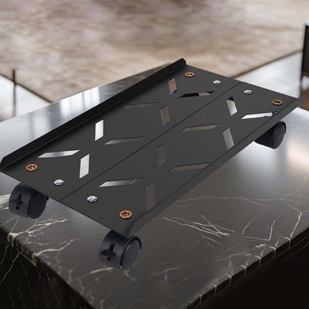 PC Chassis Bracket with 360 Swivel Wheels for Smooth Office Relocation