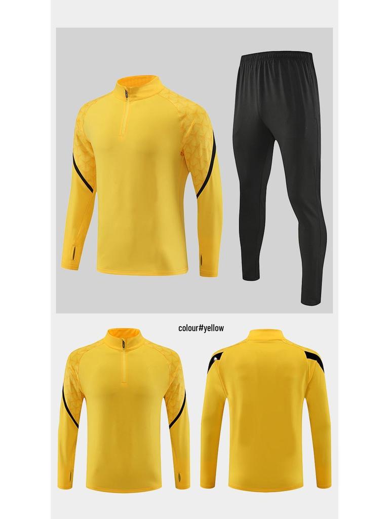 Men's Quick-Dry Sports Suit: Long Sleeve Set for Running, Cycling, Football & Training