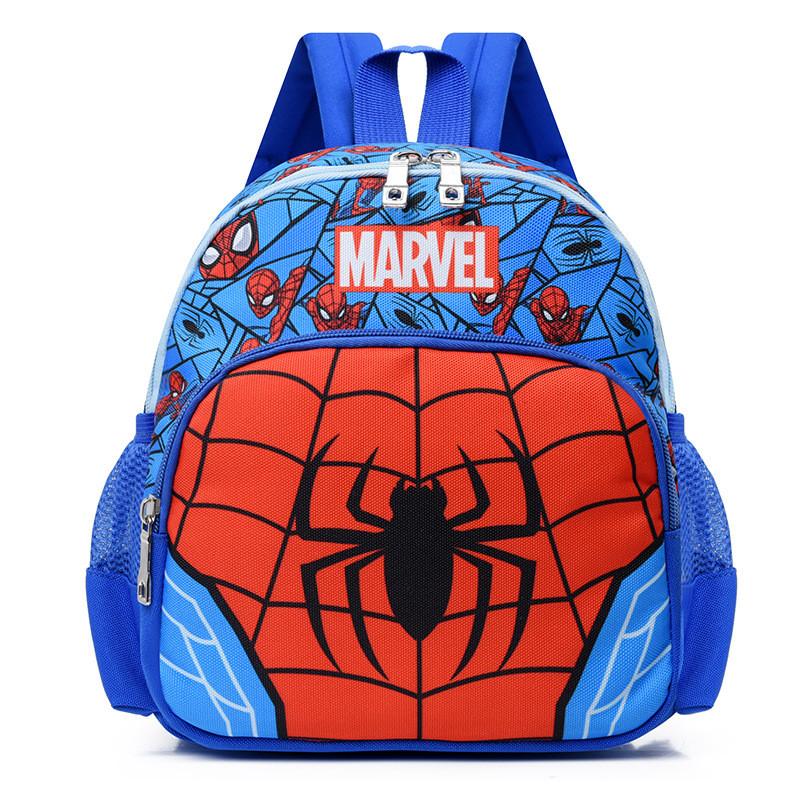 Adorable Spider-man Cartoon Backpack For Boys And Girls Stylish Nylon Preschool Bag