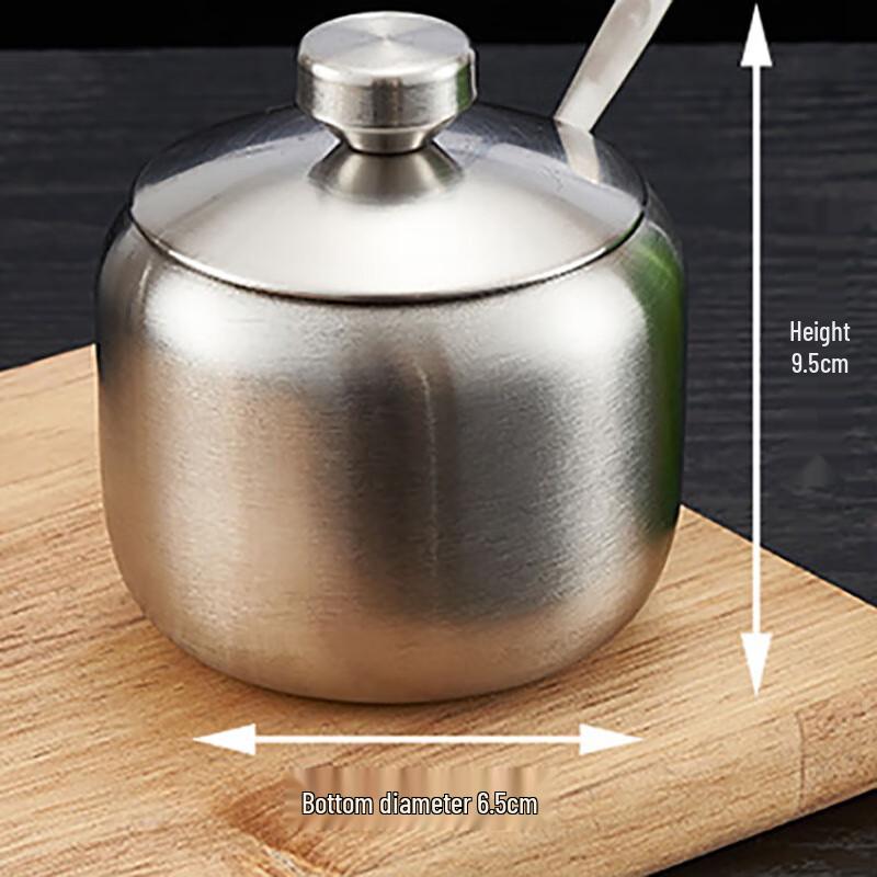 Kebadung 304 Stainless Steel Seasoning Jar