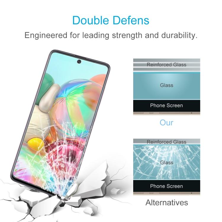 For Galaxy A71 / A71s 5G UW 0.26mm 9H Surface Hardness 2.5D Explosion-proof Tempered Glass Half Screen Film
