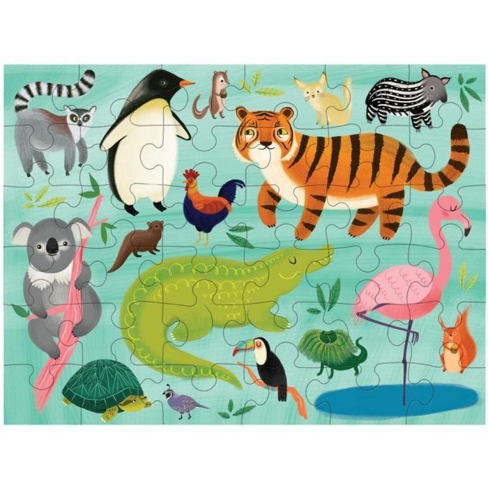Puzzle Mudpuppy 4598 - Animaux - 36 pièces - Pour Enfants