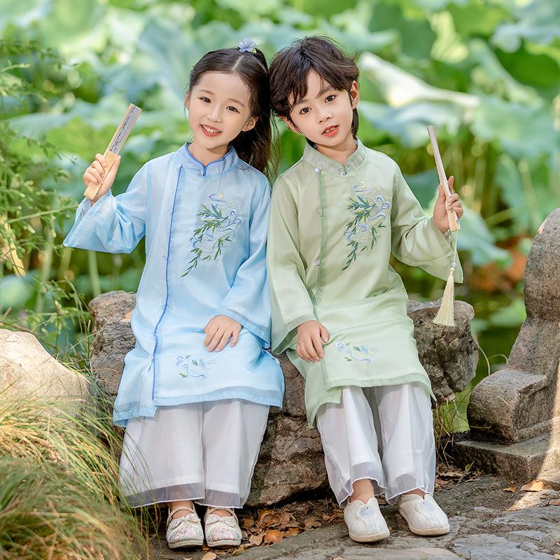 2024 Autumn Chinese Hanfu Long Robe - Traditional Performance Tang Suit