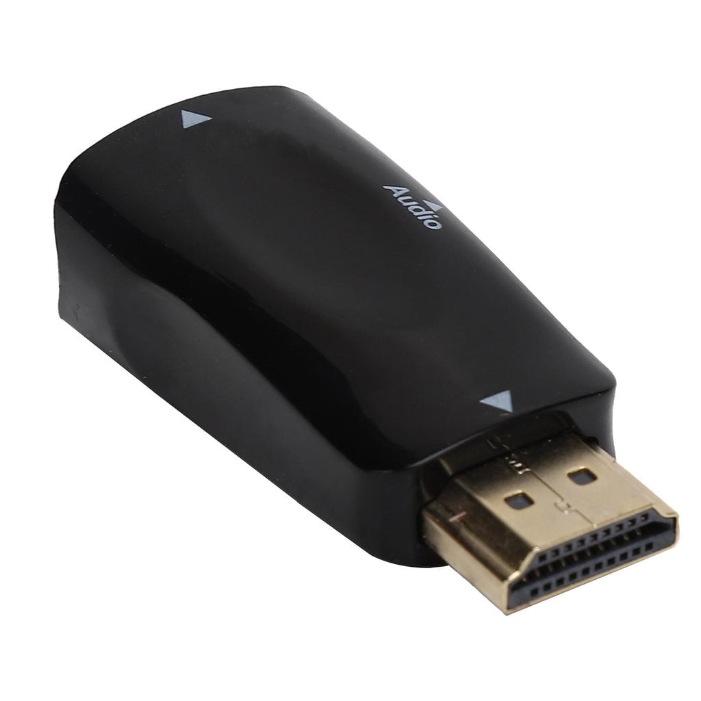 1080P HD Multimedia Interface Male To VGA Female Adapter Converter with Audio Cable
