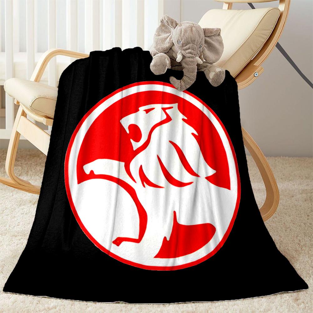 Electric Energy Holden Logo Blanket Durable Comfort Suitable for Livingroom Chair Bedding All-Season Use Stylish Decor