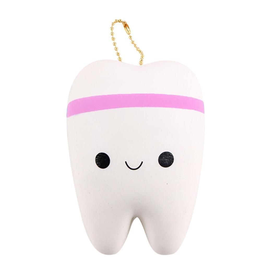 

Модные зубки хлеб медленно поднимается сжимать растягиваться игрушка розовый