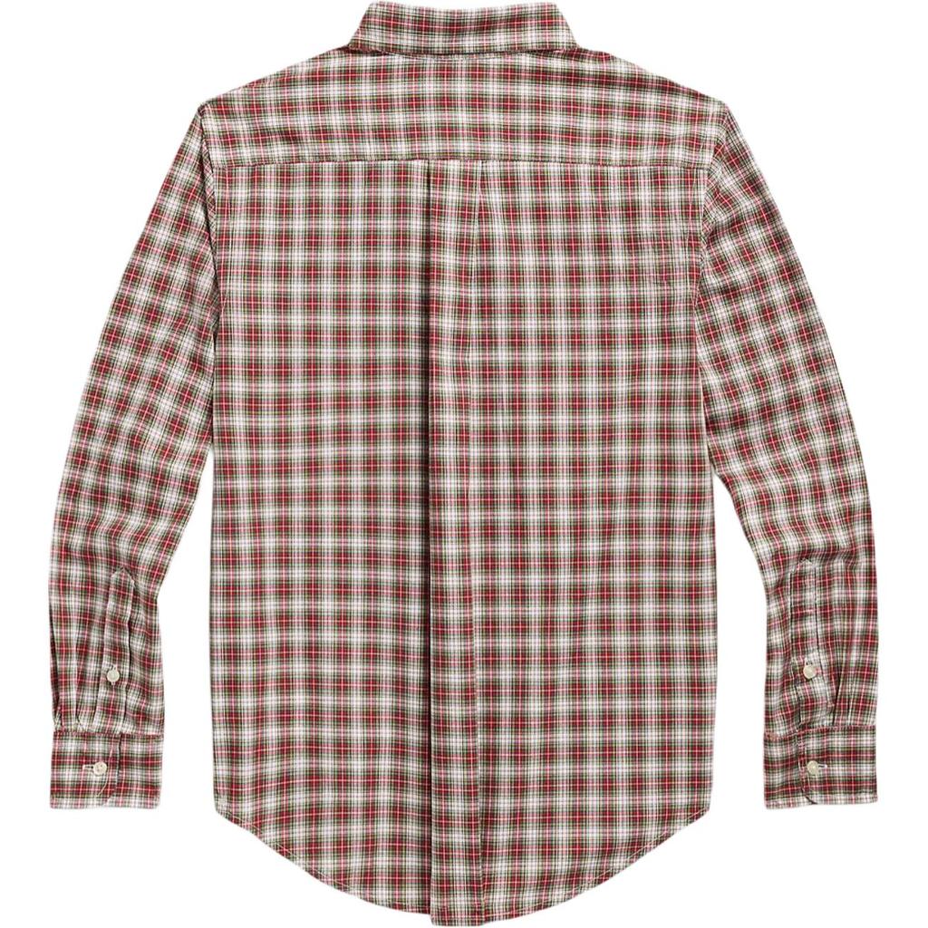 Polo Ralph Lauren Shirt Ss25 Plaid Single-Breasted Long Sleeve Kids Shirts Multicolor 323918249-014
